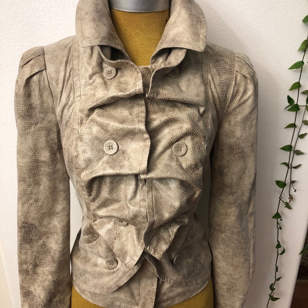 I•N•C INTERNATIONAL CONCEPTS  Ruffled Jacket - Picture 10 of 11